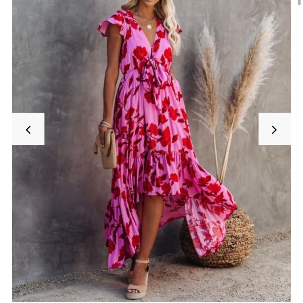 Deep v dress